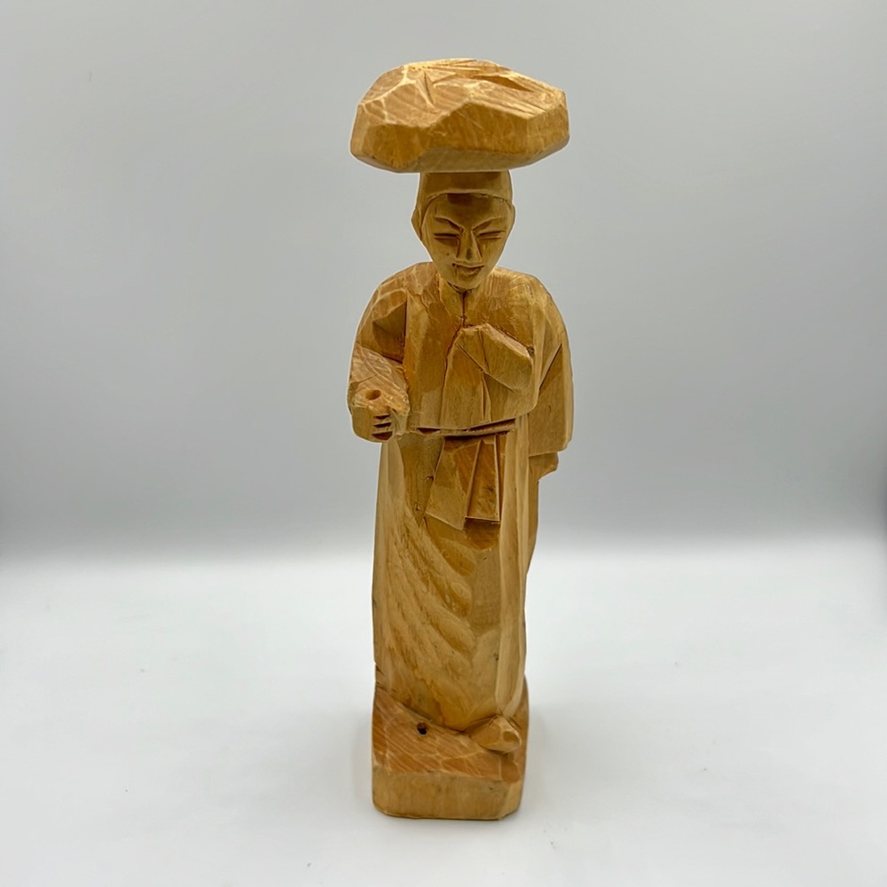 Hand carved wooden figure